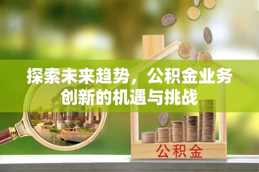 霍州探索未来趋势，公积金业务创新的机遇与挑战