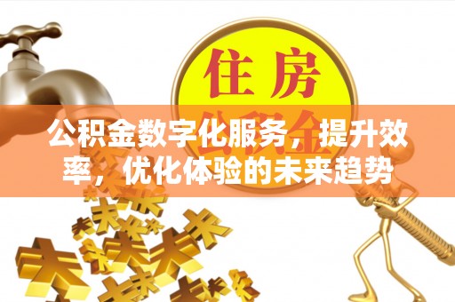 霍州公积金数字化服务，提升效率，优化体验的未来趋势